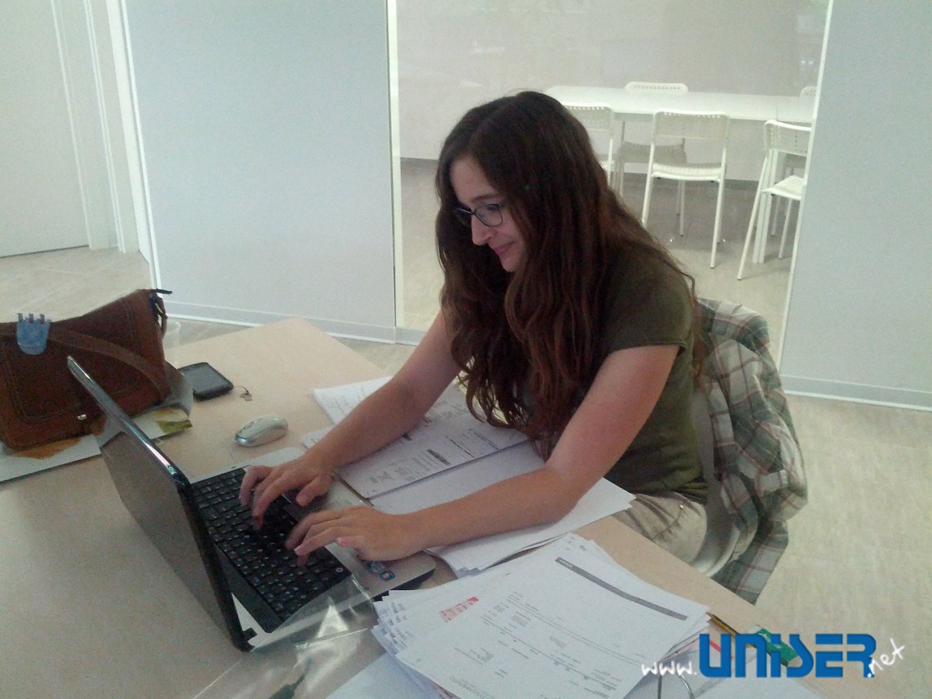 Nuria al lavoro ad Uniser!!!