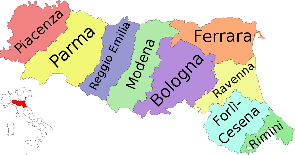 Mappa Emilia Romagna